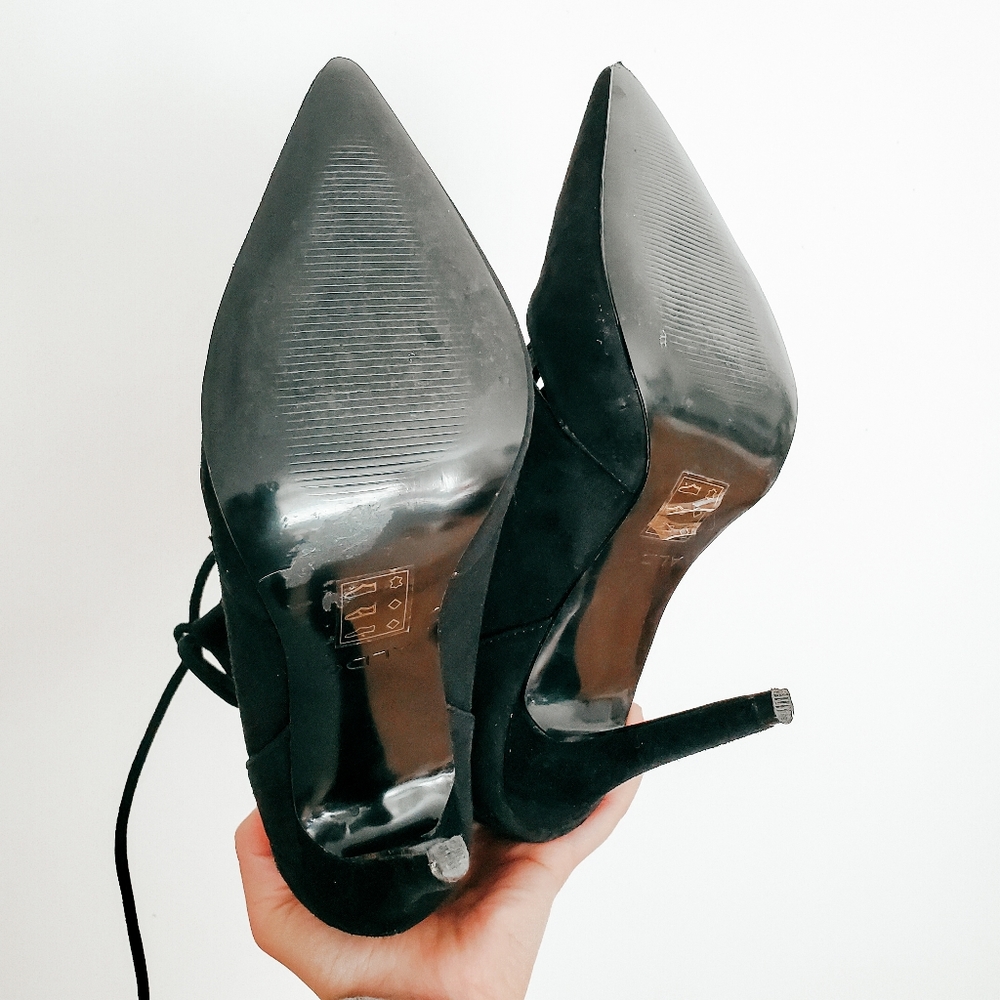 Aldo suede lace up pump heels - Picture 6 of 7